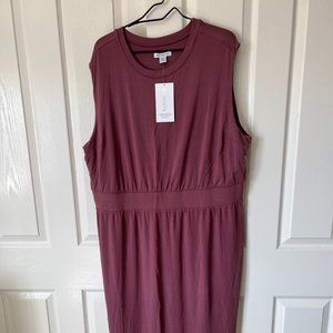 NWT Athleta Size 2X Mauve colored dress